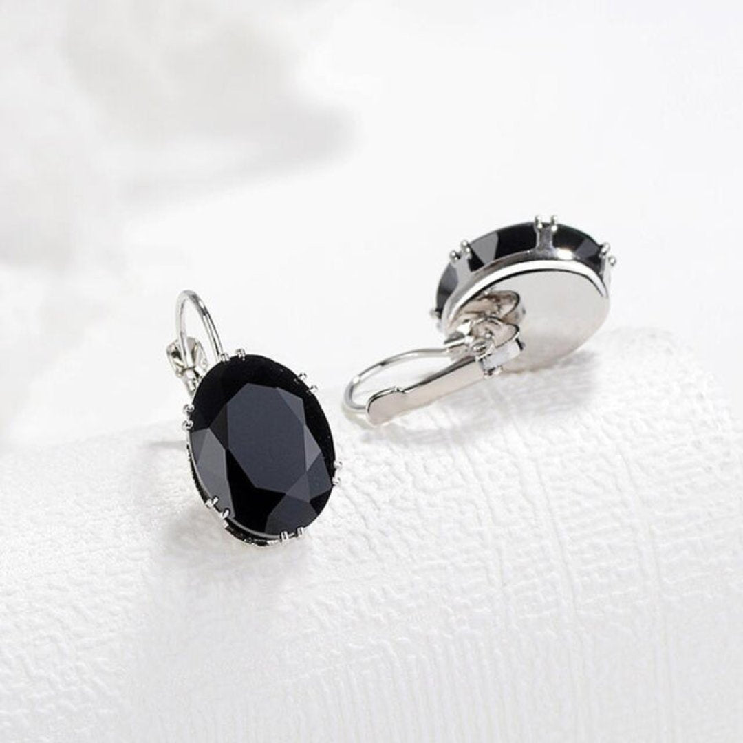 Elegant Zirconia Water Drop Stud Earrings - Black - Earrings - Pretland | Spiritual Crystals & Jewelry
