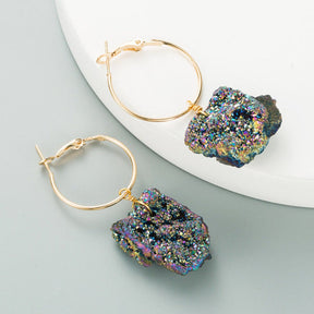 Pure Energy Natural Topaz Earrings - Earrings - Pretland | Spiritual Crystals & Jewelry