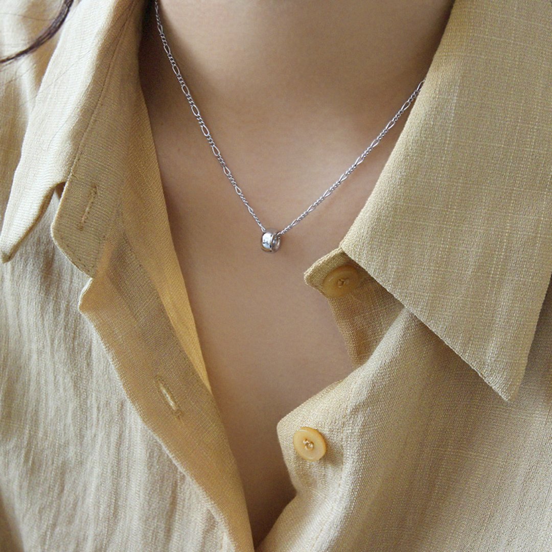 Althea 925 Sterling Silver Necklace - Silver - Necklaces - Pretland | Spiritual Crystals & Jewelry