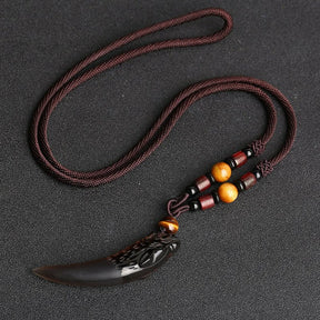 Wolf Courage Obsidian Necklace - Small Ice Chain - Necklaces - Pretland | Spiritual Crystals & Jewelry