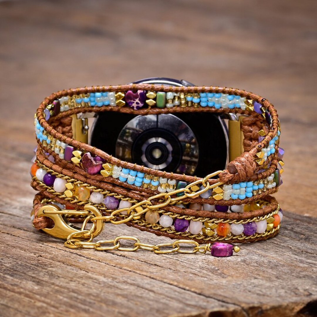Exquisite Hematite Samsung Watch Strap - Samsung Watch Straps - Pretland | Spiritual Crystals & Jewelry