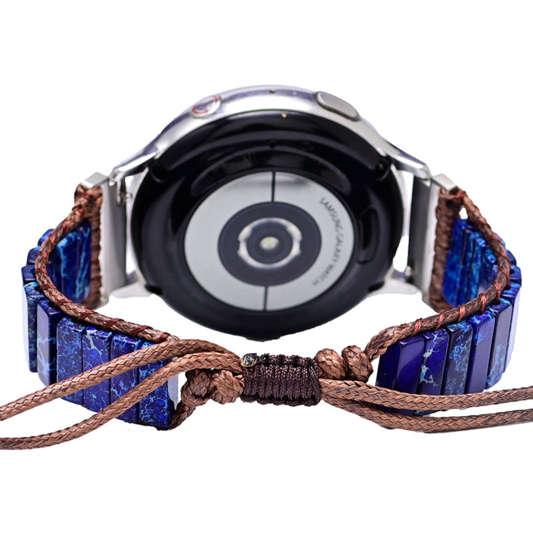 Natural Blue Jasper Samsung Watch Strap - Samsung Watch Straps - Pretland | Spiritual Crystals & Jewelry