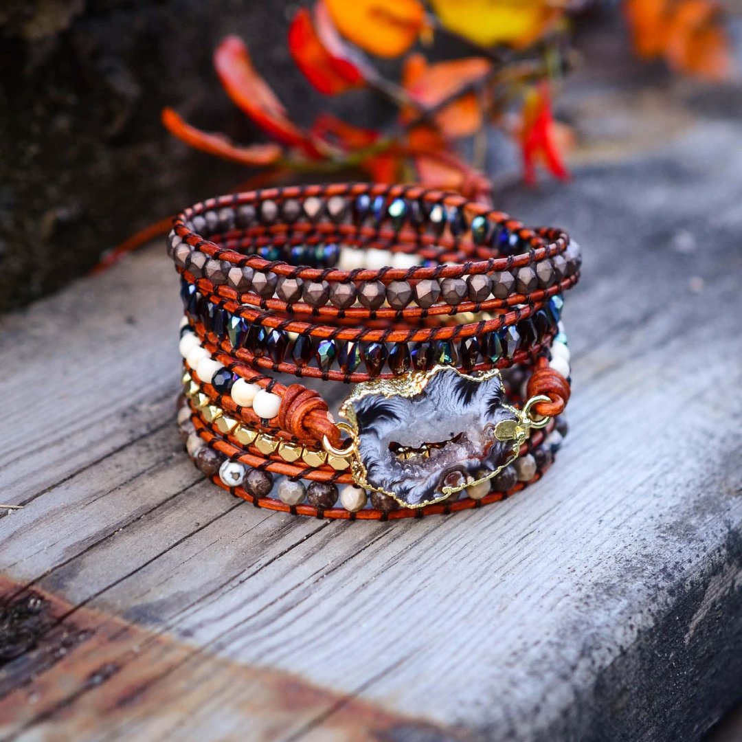 Arctic Labradorite Bracelet - Wrap Bracelets - Pretland | Spiritual Crystals & Jewelry
