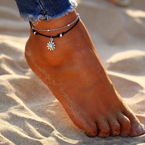 Handmade Sun Anklet - Anklets - Pretland | Spiritual Crystals & Jewelry