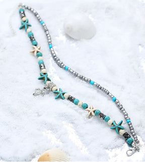 Lovely Turtle Anklet - Anklets - Pretland | Spiritual Crystals & Jewelry