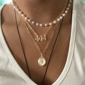 Angel Number Manifest Zirconia Necklace - Pendant Necklaces - Pretland | Spiritual Crystals & Jewelry