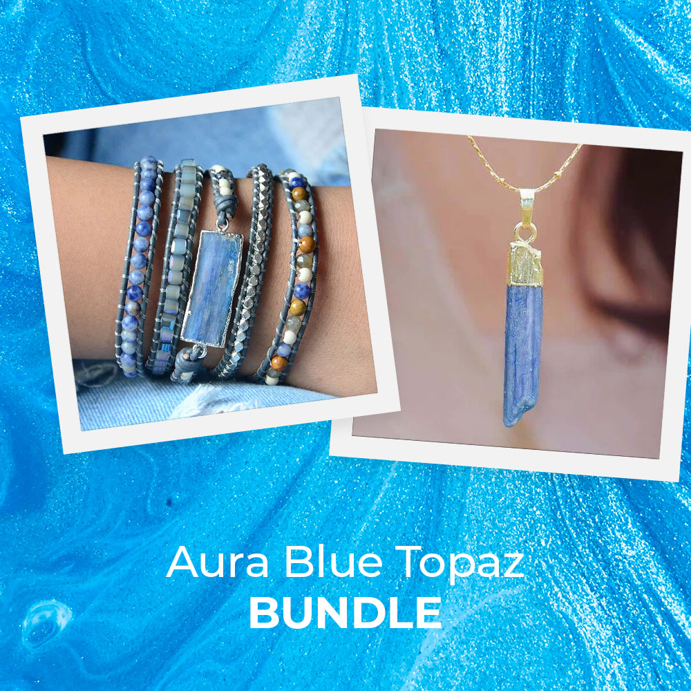 Aura Blue Topaz Bundle - Bundles - Pretland | Spiritual Crystals & Jewelry