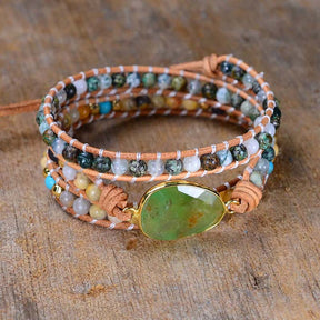 Special Australian Jade Bracelet - Wrap Bracelets - Pretland | Spiritual Crystals & Jewelry