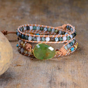 Special Australian Jade Bracelet - Green - Wrap Bracelets - Pretland | Spiritual Crystals & Jewelry