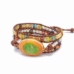 Spiritual Orange Dream Wrap Bracelet - Wrap Bracelets - Pretland | Spiritual Crystals & Jewelry
