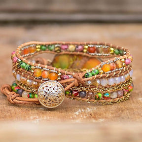 Emperor Stone Sunlight Wrap Bracelet - Wrap Bracelets - Pretland | Spiritual Crystals & Jewelry