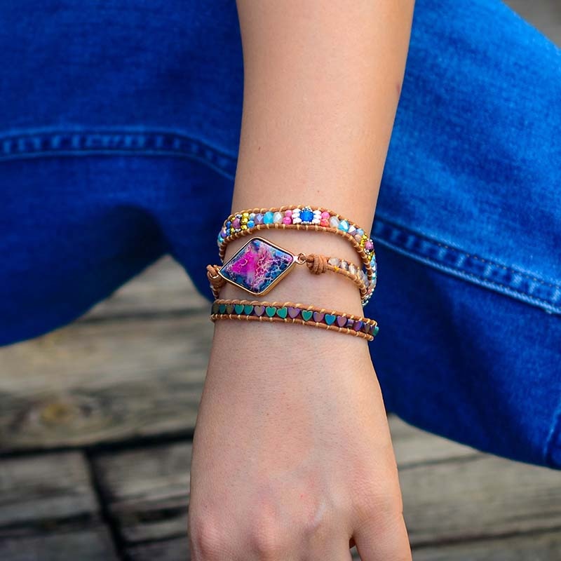 Spiritual Tibetan Beads Wrap Bracelet - Wrap Bracelets - Pretland | Spiritual Crystals & Jewelry