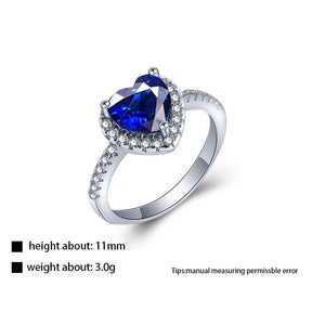 For Love Sapphire 925 Sterling Silver Ring