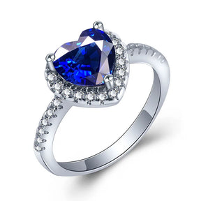 For Love Sapphire 925 Sterling Silver Ring