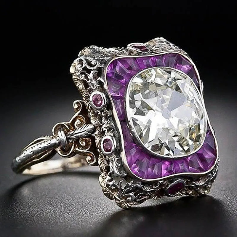 Royal Silver Amethyst ring