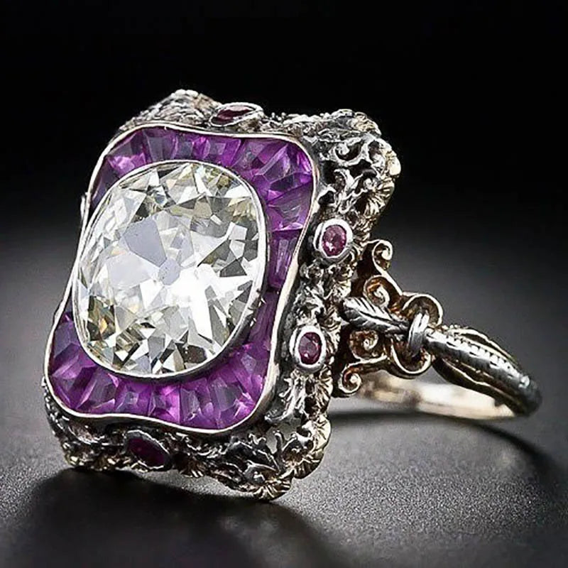 Royal Silver Amethyst ring