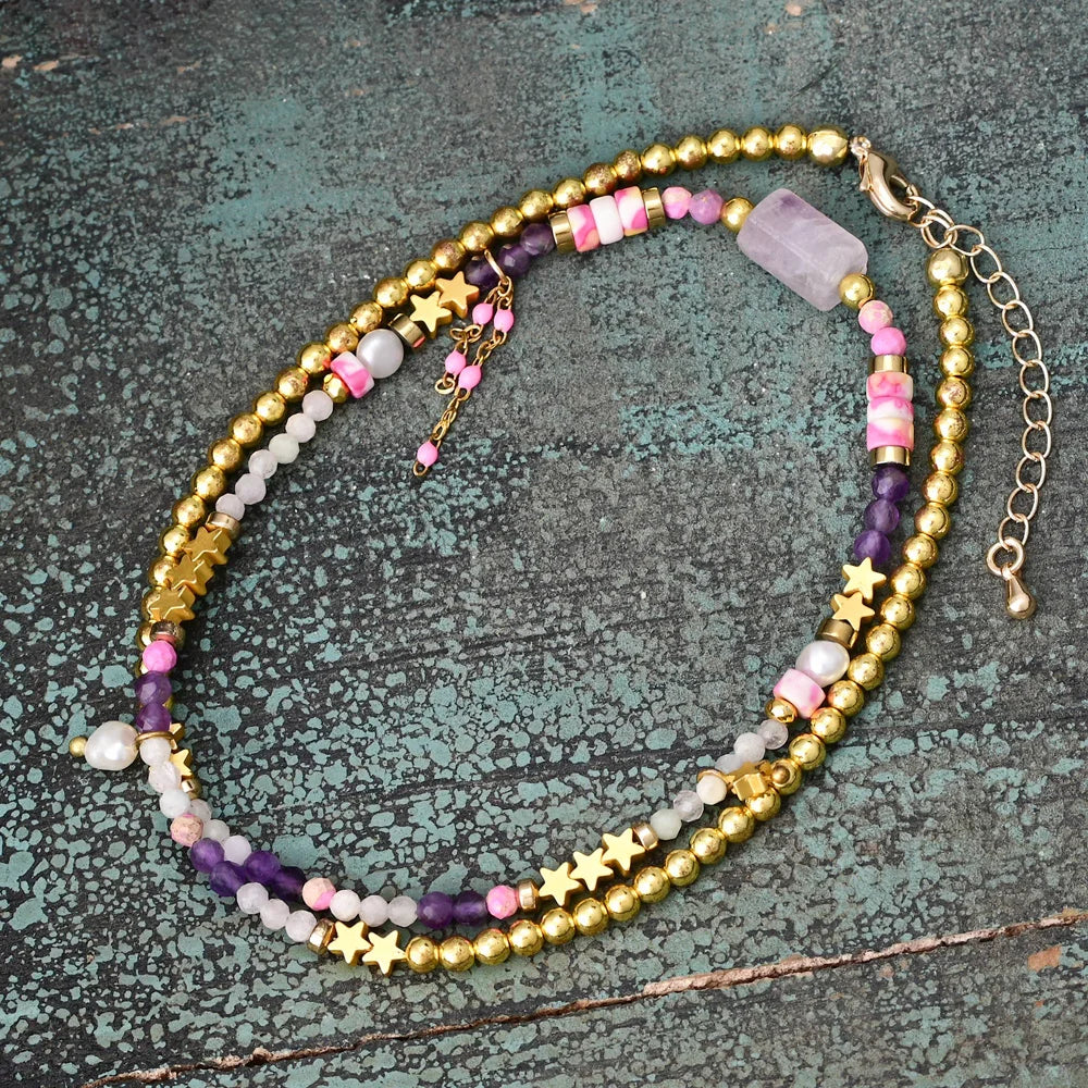 Charming Natural Amethyst Necklace