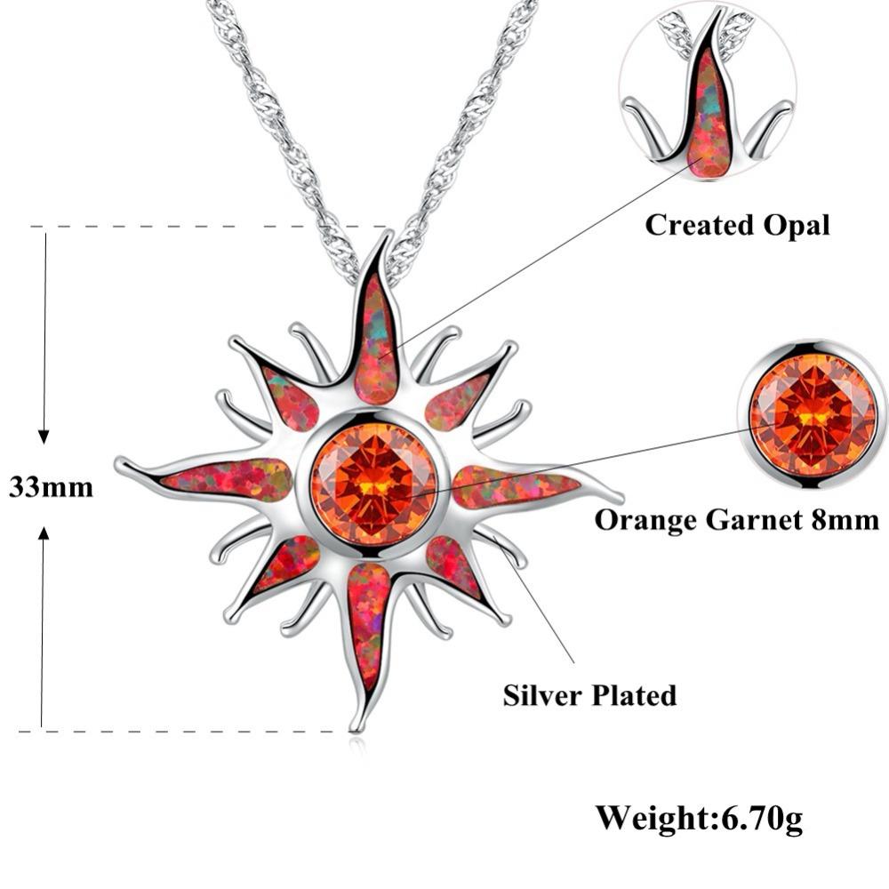 Spiritual Fire Opal Sterling Silver Set - Bundles - Pretland | Spiritual Crystals & Jewelry