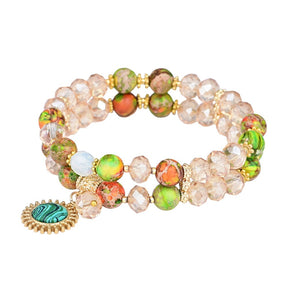 Colorful Natural Jasper Bracelet - Bracelets - Pretland | Spiritual Crystals & Jewelry