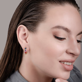 Helen Chakra 24K Gold Earrings - Gold Vermeil Earrings - Pretland | Spiritual Crystals & Jewelry