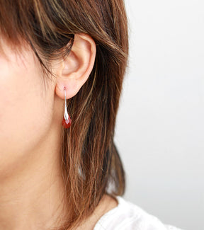 Red Jasper Drop Earrings - Earrings - Pretland | Spiritual Crystals & Jewelry