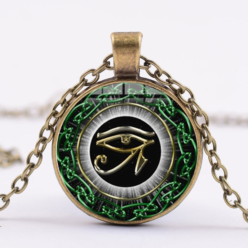 Egyptian Gods Power Mandala Necklace - Necklaces - Pretland | Spiritual Crystals & Jewelry