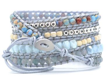 Spirit Blue Chakra Topaz Bracelet - Wrap Bracelets - Pretland | Spiritual Crystals & Jewelry
