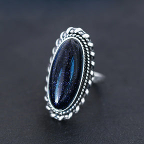 Elegant Aventurine 925 Sterling Silver Ring - 6 - Rings - Pretland | Spiritual Crystals & Jewelry