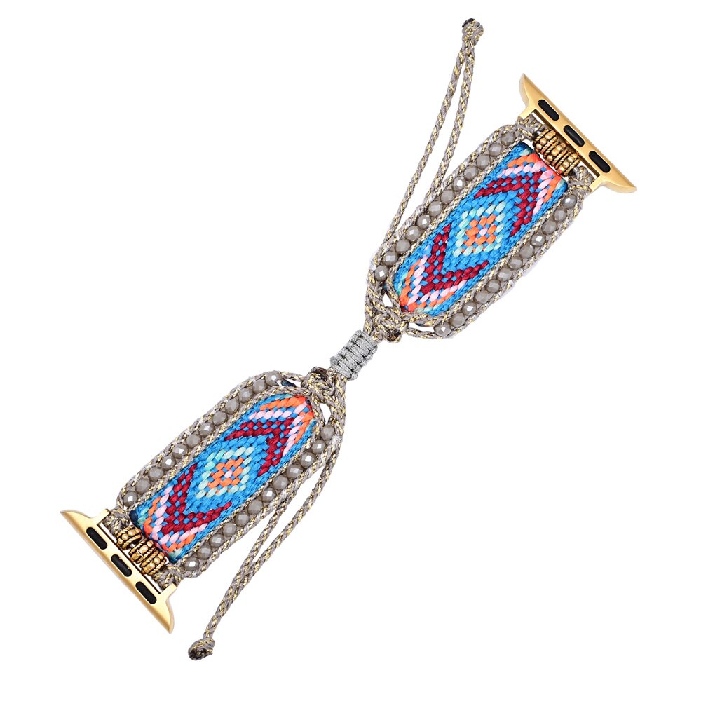 Boho Design Blue Woven Watch Strap - Watch Straps - Pretland | Spiritual Crystals & Jewelry