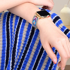 Boho Design Blue Woven Watch Strap - Watch Straps - Pretland | Spiritual Crystals & Jewelry