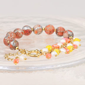 Retro Design Jasper Flowing Bracelet - Bracelets - Pretland | Spiritual Crystals & Jewelry