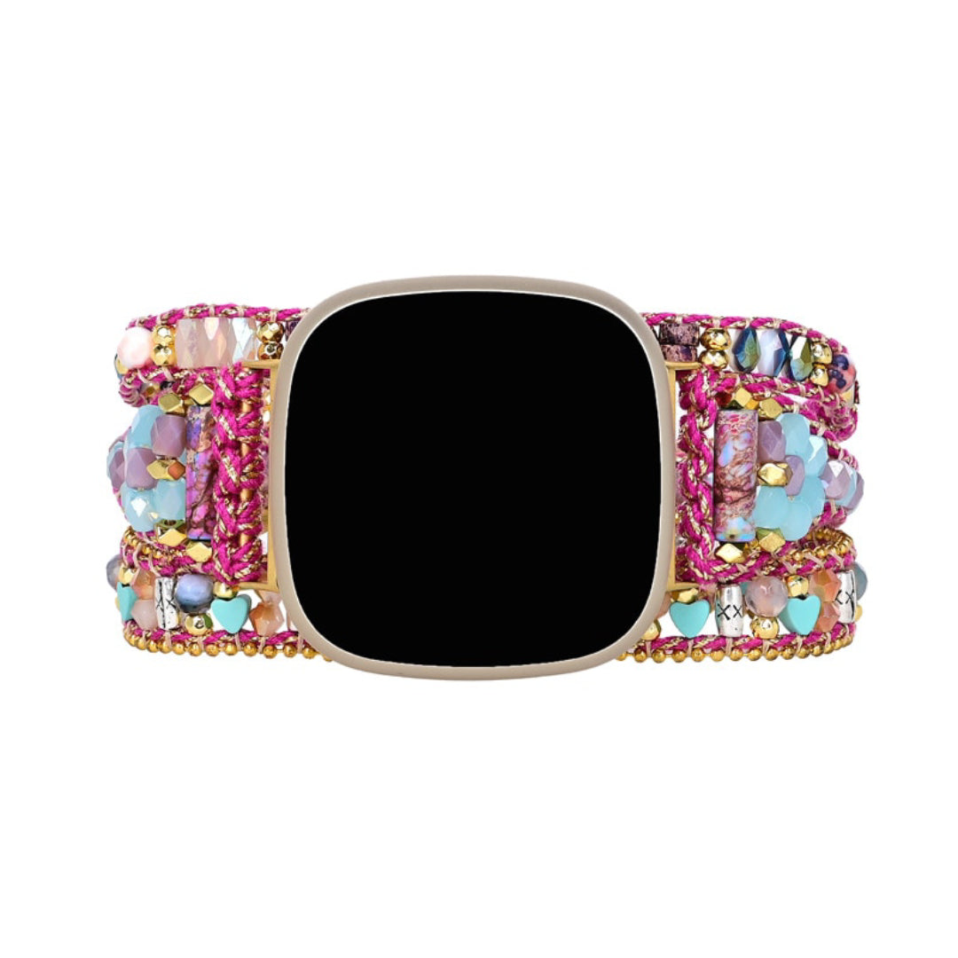 Gorgeous Hematite Stone Fitbit Watch Strap - Fitbit Watch Straps - Pretland | Spiritual Crystals & Jewelry