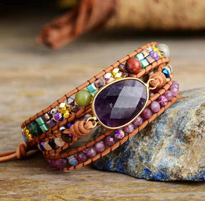 Spiritual Jasper Wrap Bracelet - Wrap Bracelets - Pretland | Spiritual Crystals & Jewelry