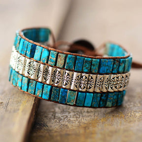Mystique Jasper Wrap Bracelet - Wrap Bracelets - Pretland | Spiritual Crystals & Jewelry