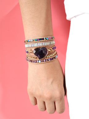 Spiritual Amethyst Wrap Bracelet - Wrap Bracelets - Pretland | Spiritual Crystals & Jewelry