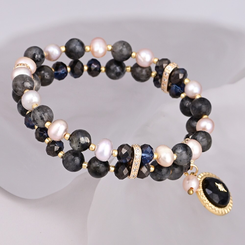 Elegant Boho Labradorite Bracelet - Bracelets - Pretland | Spiritual Crystals & Jewelry