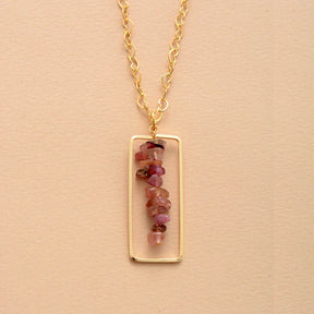 Tourmaline Neat Necklace - Necklaces - Pretland | Spiritual Crystals & Jewelry