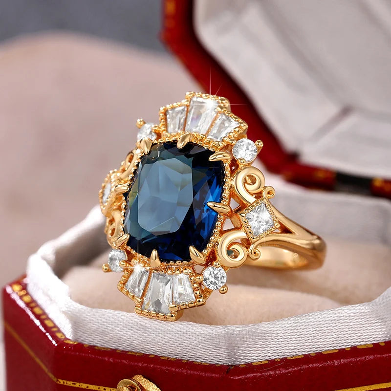 Sophisticated Design Sapphire Ring