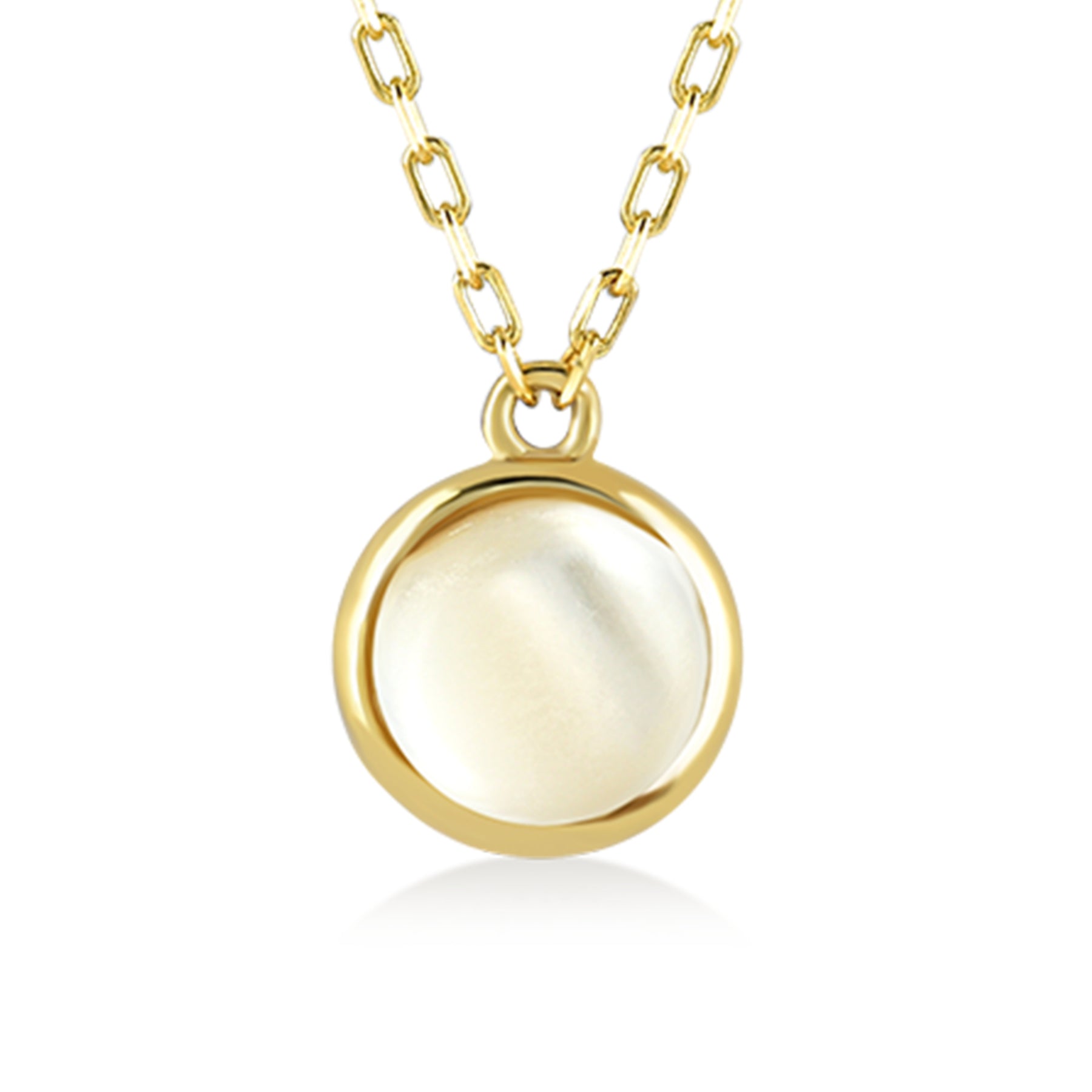 Innocente Minimalist Opal Gold Necklace