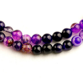Purple Agate 108 Mala Bracelet - Bracelets - Pretland | Spiritual Crystals & Jewelry