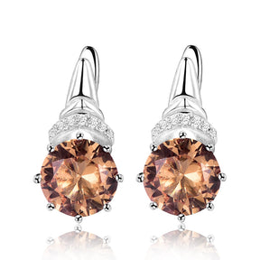Spiritual Diaspore Stone Sterling Silver Earrings - Earrings - Pretland | Spiritual Crystals & Jewelry