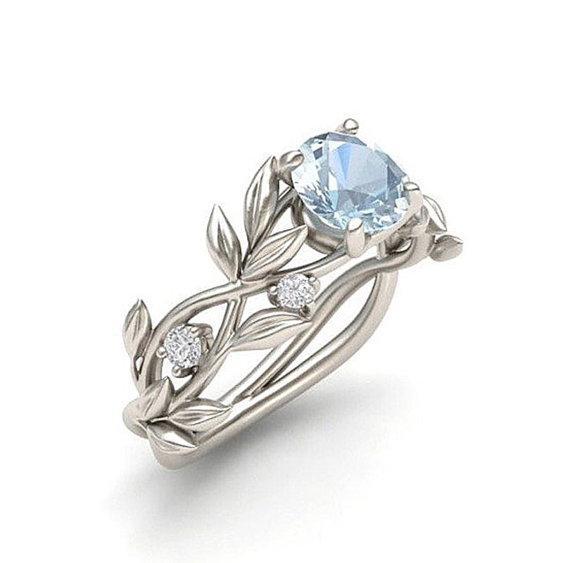 Queen of Flowers Rhinestone Ring - 6 / Ice blue - Rings - Pretland | Spiritual Crystals & Jewelry