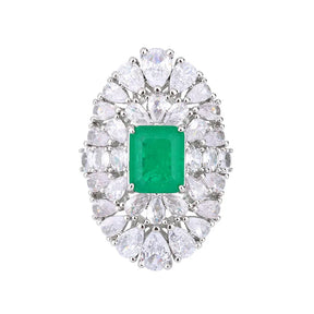 Royal Emerald Adjustable Ring