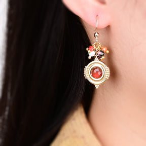 Boho Design Natural Stones Earrings - Earrings - Pretland | Spiritual Crystals & Jewelry