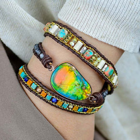 Root Chakra Emperor Bracelet - Wrap Bracelets - Pretland | Spiritual Crystals & Jewelry
