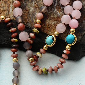 Spiritual Pink Passion Rose Quartz Necklace - Necklaces - Pretland | Spiritual Crystals & Jewelry