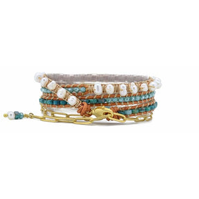 River of Pearls Wrap Bracelet - Wrap Bracelets - Pretland | Spiritual Crystals & Jewelry