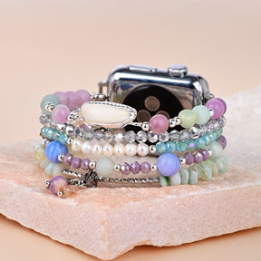 Colorful Natural Hematite Elastic Watch Strap - Watch Straps - Pretland | Spiritual Crystals & Jewelry
