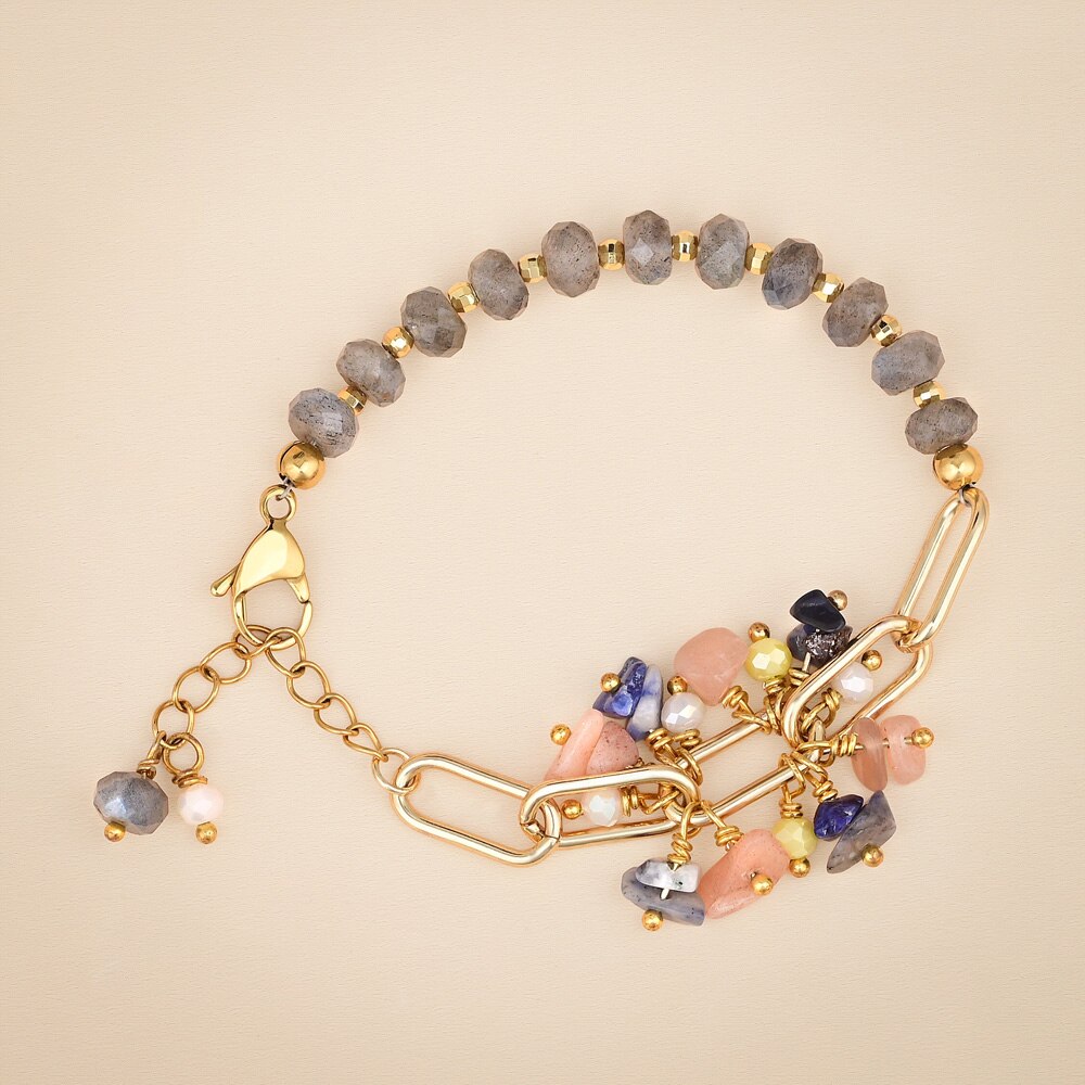 Boho Design Labradorite Bracelet - Bracelets - Pretland | Spiritual Crystals & Jewelry