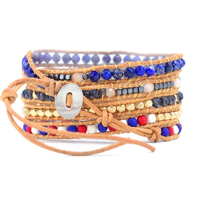 Independent Healing Topaz Bracelet - Wrap Bracelets - Pretland | Spiritual Crystals & Jewelry